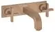 AXOR-HG-AXOR-Citterio-3-Loch-Waschtischarmatur-Unterputz-fuer-Wandmontage-mit-Auslauf-226-mm-Kreuzgriffen-und-Platte-Brushed-Red-Gold-39144310 gallery number 1